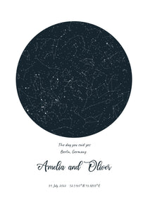 Star Map with Shapes