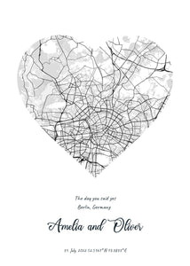City Map in Different Shapes